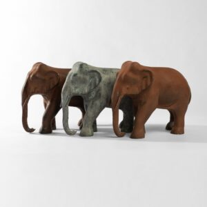 Metal Elephant Statues